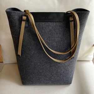 Graf & Lantz gray wool tote bag